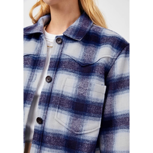 Rails NWT Tripp Plaid Jacket in Azure Sapphire - Size Small - Picture 7 of 15